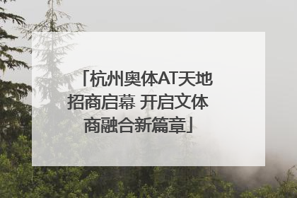 杭州奥体AT天地招商启幕 开启文体商融合新篇章