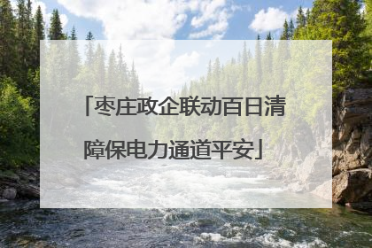 枣庄政企联动百日清障保电力通道平安