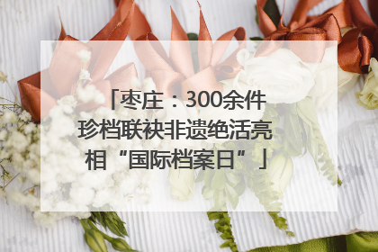枣庄：300余件珍档联袂非遗绝活亮相“国际档案日”