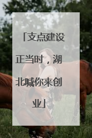 支点建设正当时，湖北喊你来创业