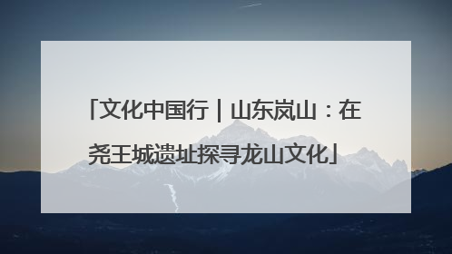 文化中国行｜山东岚山：在尧王城遗址探寻龙山文化