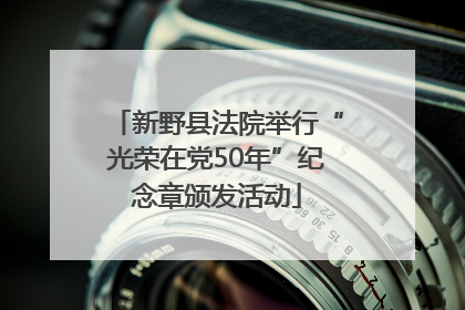 新野县法院举行“光荣在党50年”纪念章颁发活动