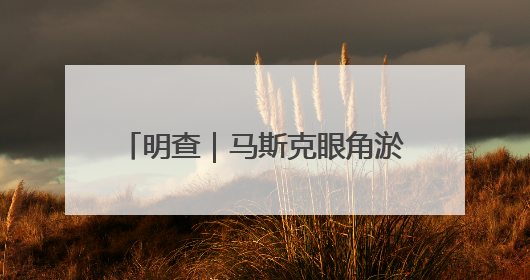 明查｜马斯克眼角淤青是特朗普打的？网传截图是“高仿”