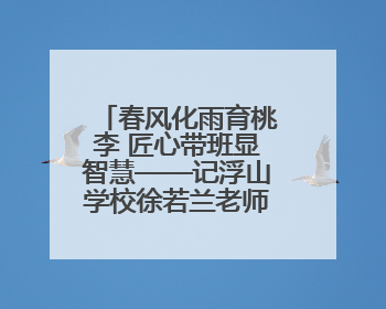 春风化雨育桃李 匠心带班显智慧——记浮山学校徐若兰老师的育人之路