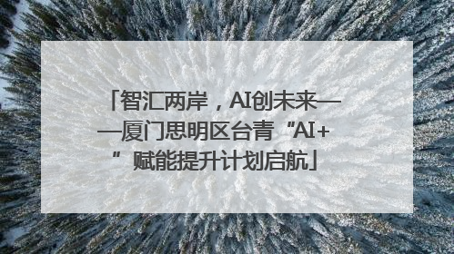 智汇两岸，AI创未来——厦门思明区台青“AI+”赋能提升计划启航