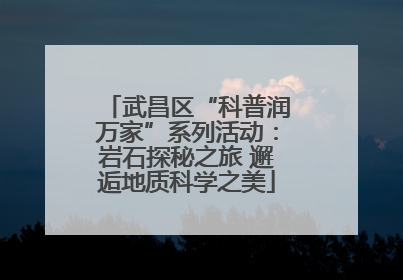 武昌区“科普润万家”系列活动：岩石探秘之旅 邂逅地质科学之美