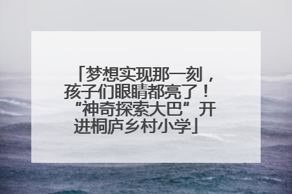 梦想实现那一刻，孩子们眼睛都亮了！“神奇探索大巴”开进桐庐乡村小学