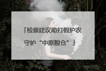 检察建议助打假护农守护“中原粮仓”