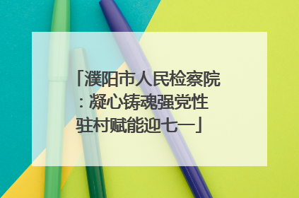 濮阳市人民检察院：凝心铸魂强党性 驻村赋能迎七一