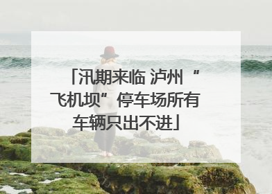 汛期来临 泸州“飞机坝”停车场所有车辆只出不进