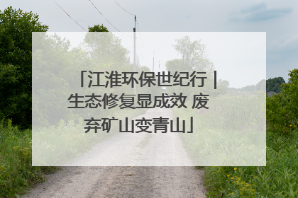 江淮环保世纪行｜生态修复显成效 废弃矿山变青山