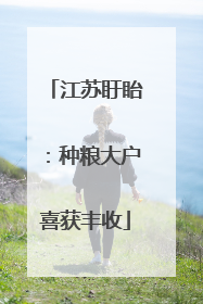 江苏盱眙：种粮大户喜获丰收
