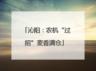 沁阳：农机“过招”麦香满仓