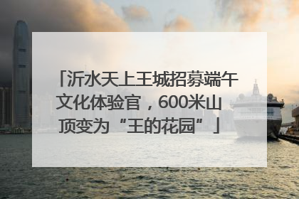 沂水天上王城招募端午文化体验官，600米山顶变为“王的花园”