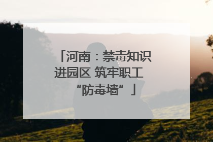 河南：禁毒知识进园区 筑牢职工“防毒墙”