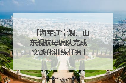 海军辽宁舰、山东舰航母编队完成实战化训练任务