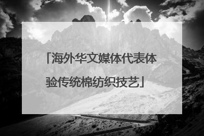 海外华文媒体代表体验传统棉纺织技艺