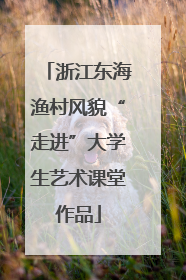 浙江东海渔村风貌“走进”大学生艺术课堂作品