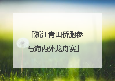 浙江青田侨胞参与海内外龙舟赛