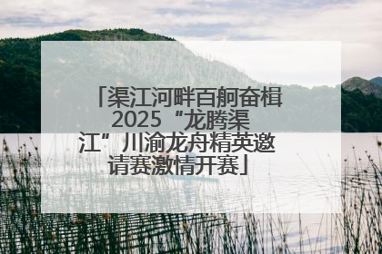 渠江河畔百舸奋楫 2025“龙腾渠江”川渝龙舟精英邀请赛激情开赛