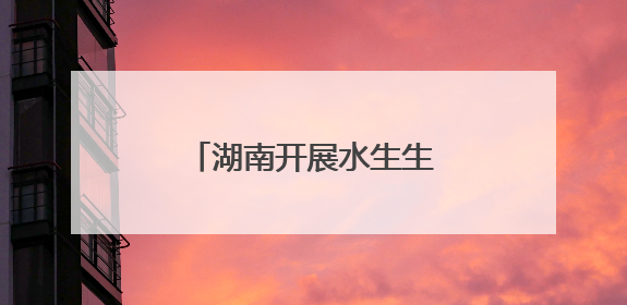 湖南开展水生生物增殖放流活动