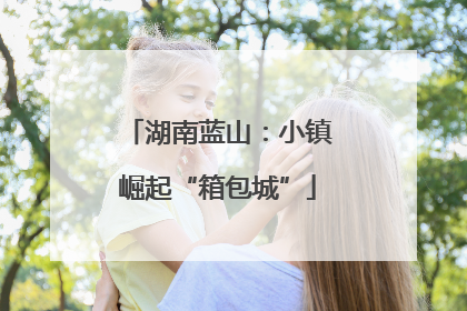 湖南蓝山：小镇崛起“箱包城”
