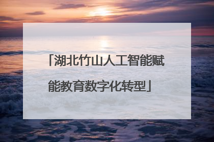 湖北竹山人工智能赋能教育数字化转型