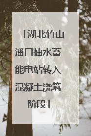 湖北竹山潘口抽水蓄能电站转入混凝土浇筑阶段