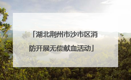 湖北荆州市沙市区消防开展无偿献血活动