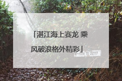 湛江海上赛龙 乘风破浪格外精彩