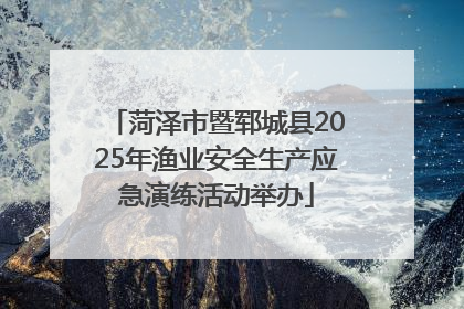 菏泽市暨郓城县2025年渔业安全生产应急演练活动举办
