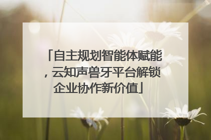 自主规划智能体赋能，云知声兽牙平台解锁企业协作新价值