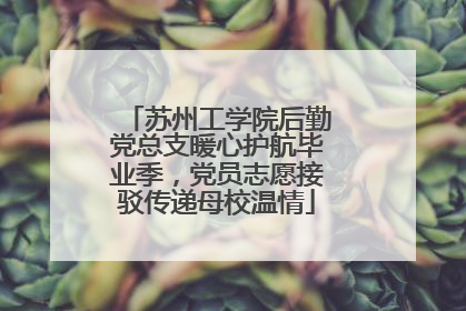苏州工学院后勤党总支暖心护航毕业季，党员志愿接驳传递母校温情