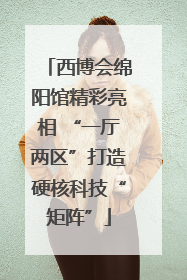 西博会绵阳馆精彩亮相 “一厅两区”打造硬核科技“矩阵”