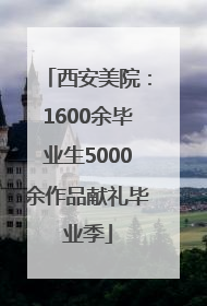 西安美院：1600余毕业生5000余作品献礼毕业季