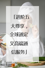 进阶五大尊享，全球通定义高端通信服务
