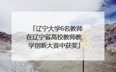 辽宁大学6名教师在辽宁省高校教师教学创新大赛中获奖