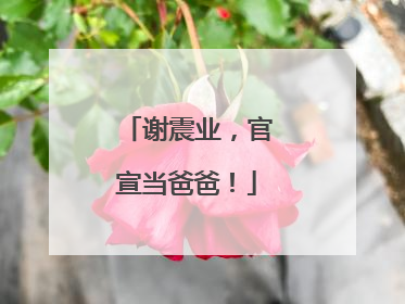 谢震业，官宣当爸爸！