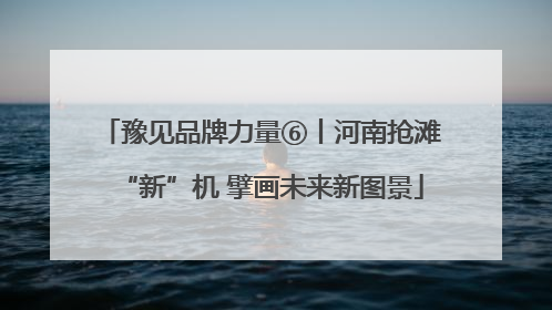 豫见品牌力量⑥丨河南抢滩“新”机 擘画未来新图景