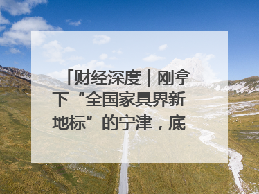 财经深度｜刚拿下“全国家具界新地标”的宁津，底牌藏不住了