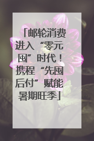 邮轮消费进入“零元囤”时代！携程“先囤后付”赋能暑期旺季