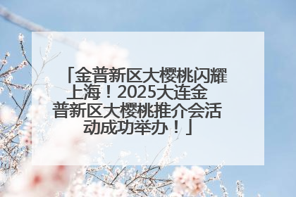 金普新区大樱桃闪耀上海！2025大连金普新区大樱桃推介会活动成功举办！