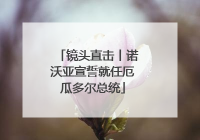 镜头直击丨诺沃亚宣誓就任厄瓜多尔总统