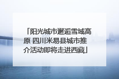 阳光城市邂逅雪域高原 四川米易县城市推介活动即将走进西藏