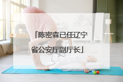陈密森已任辽宁省公安厅副厅长