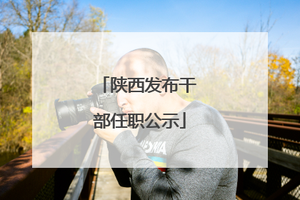 陕西发布干部任职公示