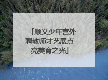 顺义少年宫外聘教师才艺展点亮美育之光