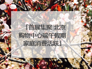 首展集聚 北京购物中心端午假期家庭消费活跃