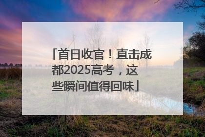首日收官！直击成都2025高考，这些瞬间值得回味