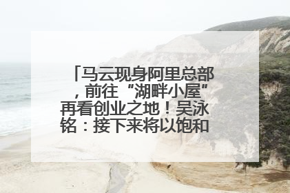 马云现身阿里总部，前往“湖畔小屋”再看创业之地！吴泳铭：接下来将以饱和式投入的打法，聚焦于几大核心战役